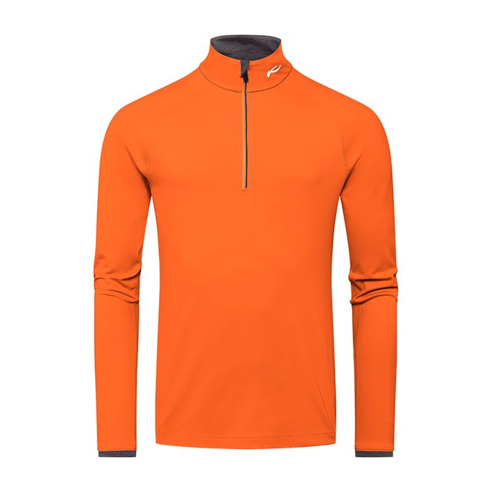 KJUS men's Feel Half-Zip orange ski sweatshirt MS25-E06 2