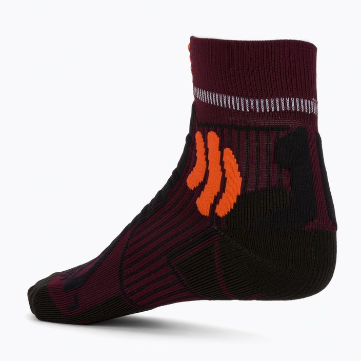 Men's trail socks X-Socks Trail Run Energy burgundy-orange RS13S19U-O003 2