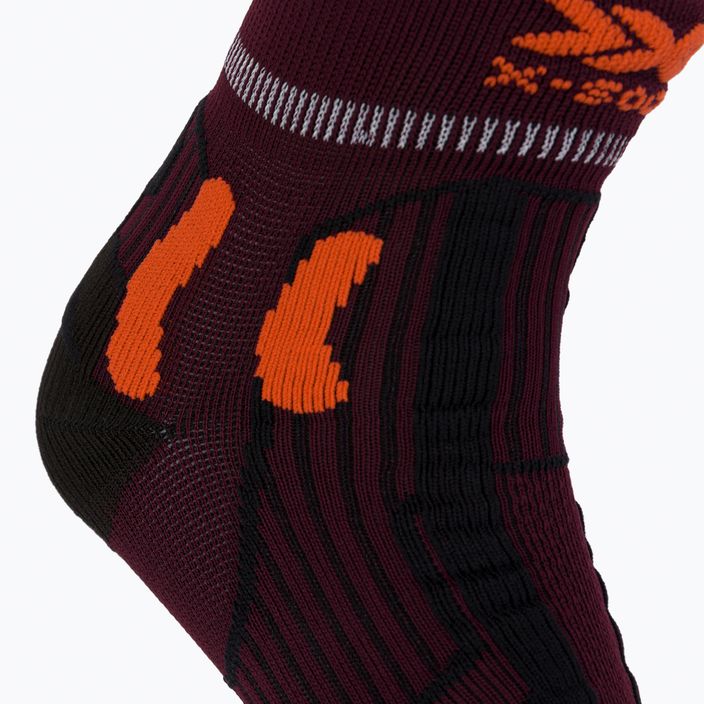 Men's trail socks X-Socks Trail Run Energy burgundy-orange RS13S19U-O003 3