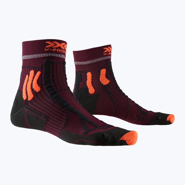Men's trail socks X-Socks Trail Run Energy burgundy-orange RS13S19U-O003 6