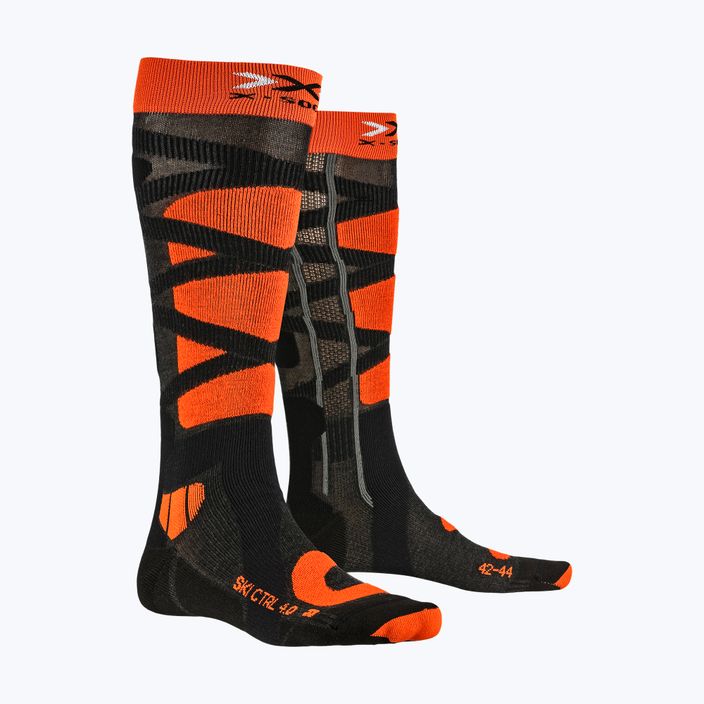 X-Socks Ski Control 4.0 black/orange ski socks XSSSKCW19U 4