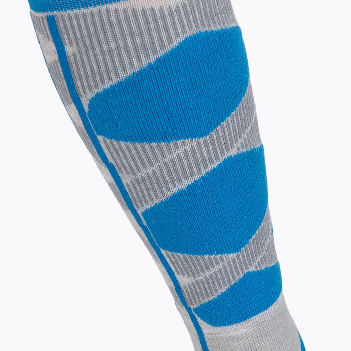 Women's ski socks X-Socks Ski Control 4.0 grey-blue XSSSKCW19W 3