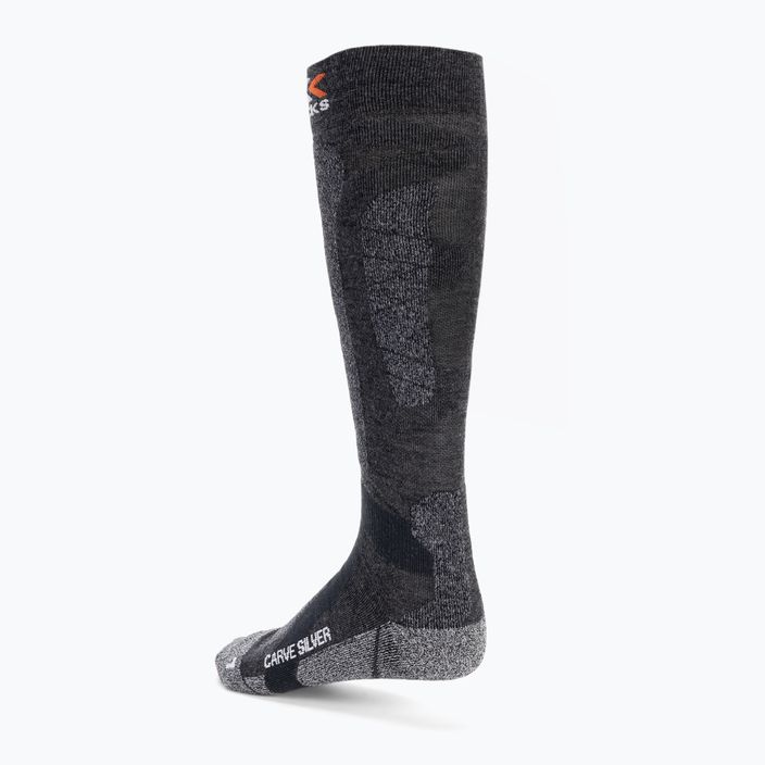 X-Socks Carve Silver 4.0 ski socks black XSSS47W19U 2