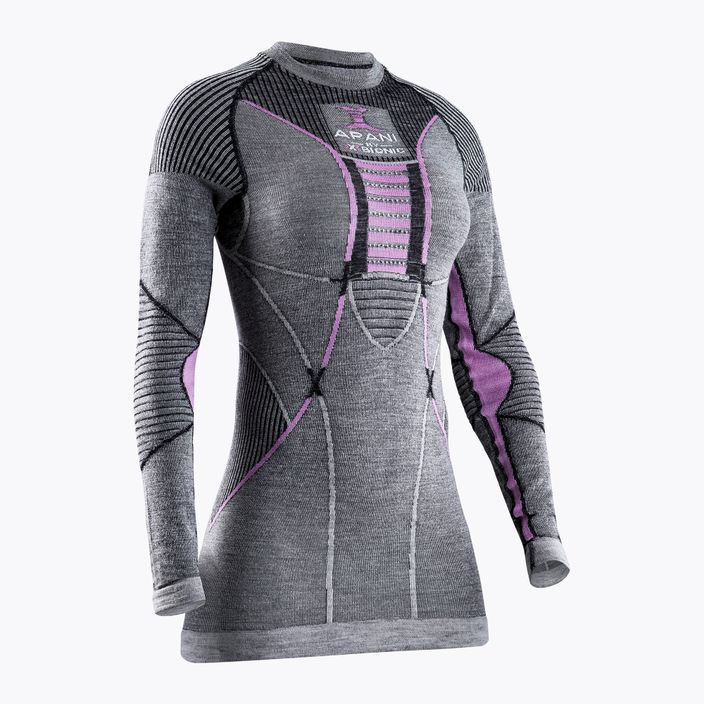 Women's thermal T-shirt X-Bionic Apani 4.0 Merino grey/purple APWT06W19W 4
