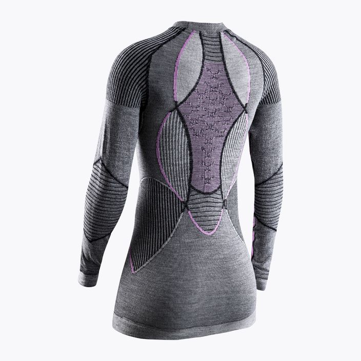 Women's thermal T-shirt X-Bionic Apani 4.0 Merino grey/purple APWT06W19W 5