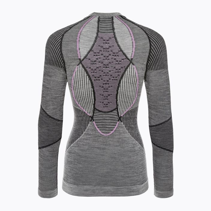 Women's thermal T-shirt X-Bionic Apani 4.0 Merino grey/purple APWT06W19W 2