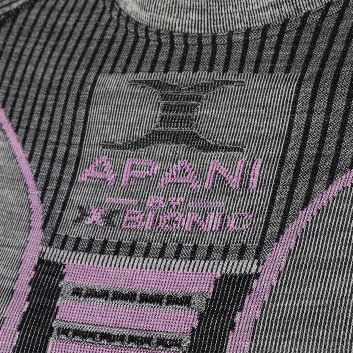 Women's thermal T-shirt X-Bionic Apani 4.0 Merino grey/purple APWT06W19W 3