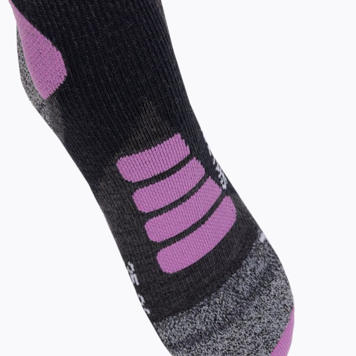 Women's ski socks X-Socks Ski Touring Silver 4.0 grey XSWS47W19W 3