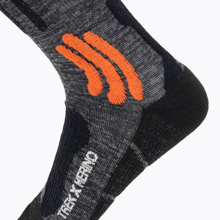 X-Socks Trek X Merino grey duo melange/x-orange/black trekking socks 3