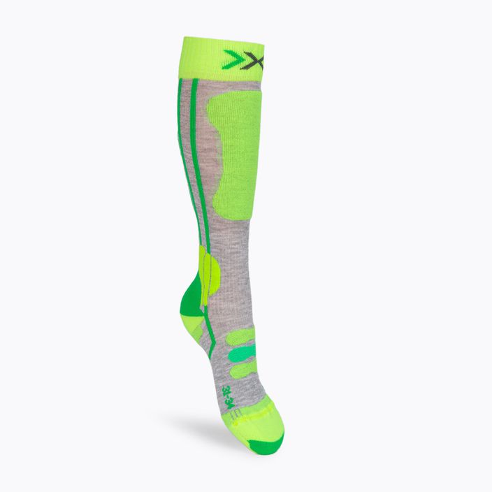 Children's ski socks X-Socks Ski 4.0 grey-green XSSS00W19J