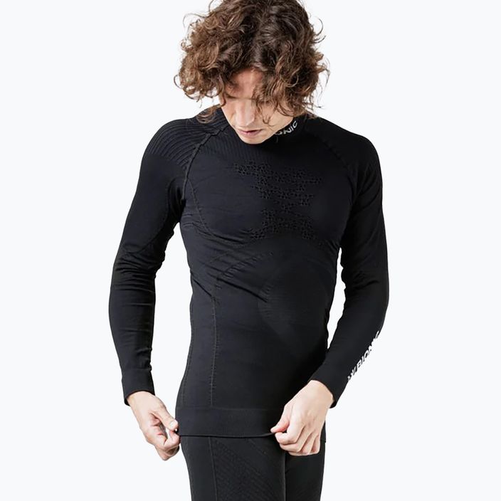 Men's thermal sweatshirt X-Bionic Energy Accumulator 4.0 Turtle Neck opal black/arctic white