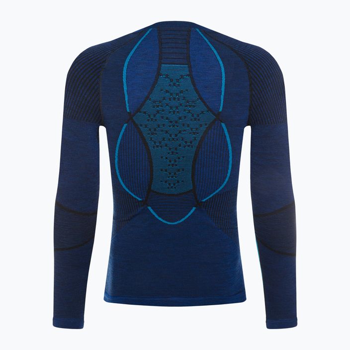 Men's thermoactive sweatshirt X-Bionic Merino dark ocean/sky blue 3