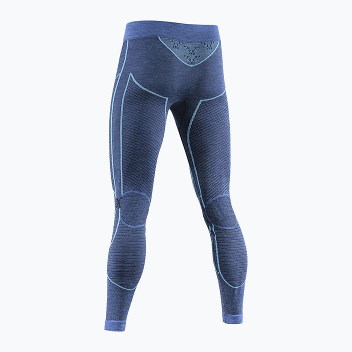 Men's X-Bionic Merino thermal trousers dark ocean/sky blue 2