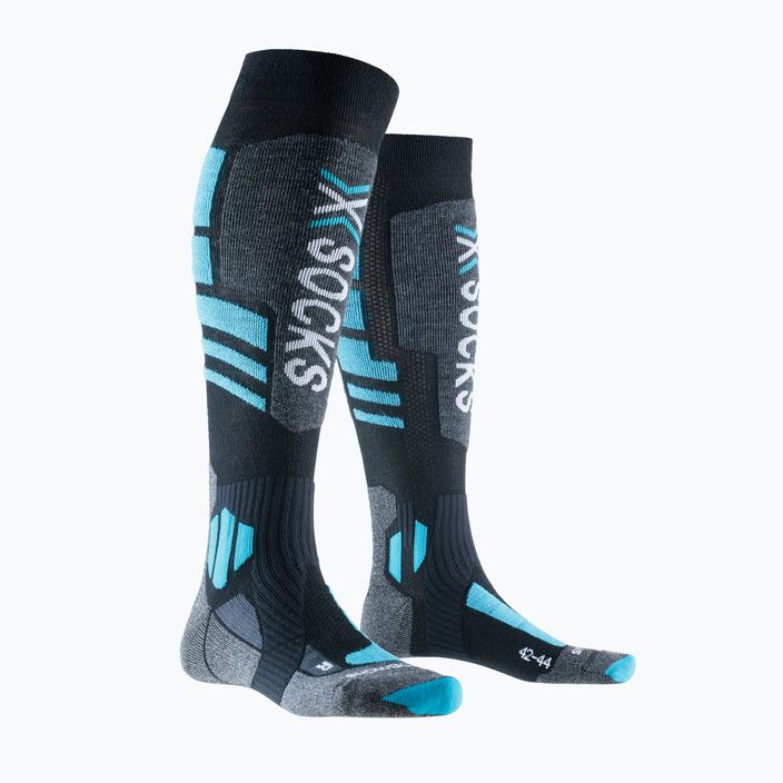 Snowboard socks X-Socks Snowboard 4.0 black/grey/teal blue 4