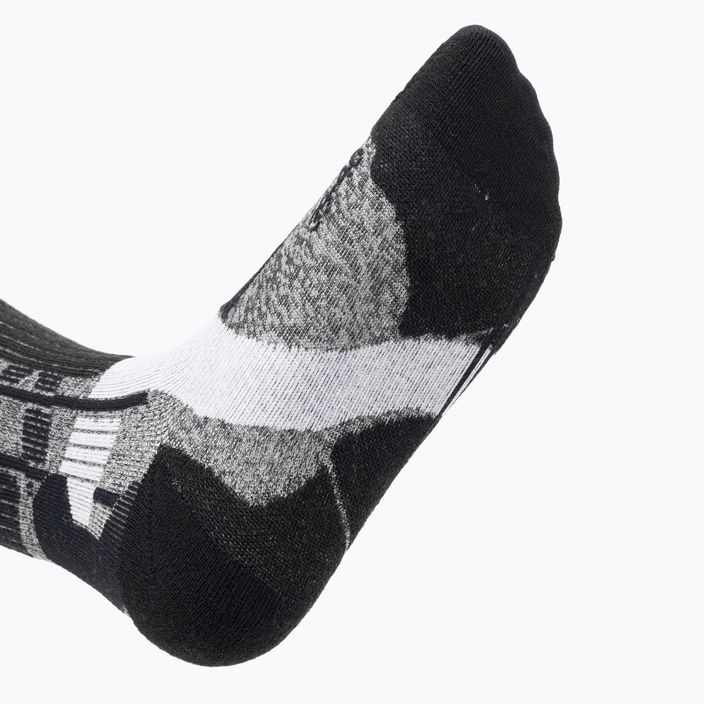 Women's ski socks X-Socks Ski Rider 4.0 grey melange/opal black 3