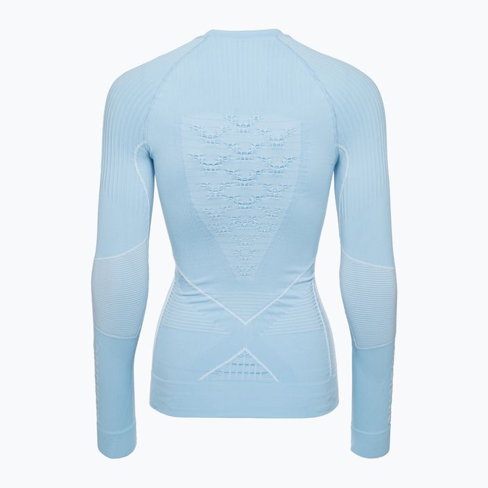 Women's thermal sweatshirt X-Bionic Energy Accumulator 4.0 ice blue/arctic white 2