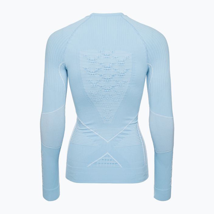 Women's thermoactive sweatshirt X-Bionic Energy Accumulator 4.0 ice blue/arctic white 2