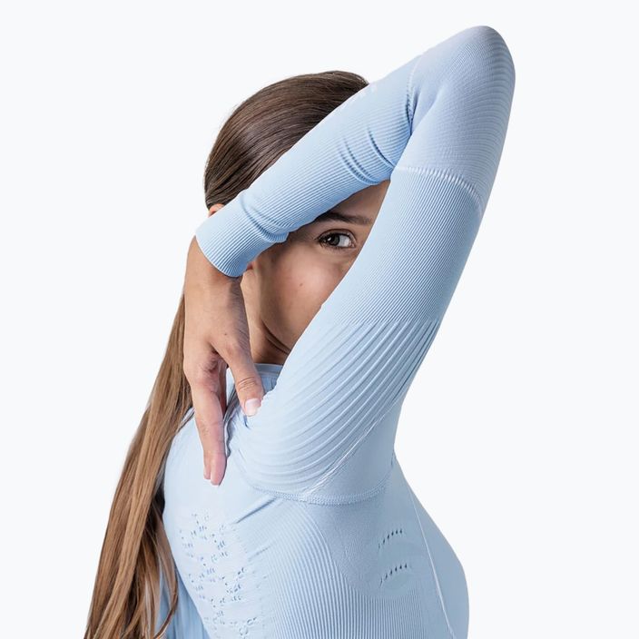 Women's thermal sweatshirt X-Bionic Energy Accumulator 4.0 ice blue/arctic white 6