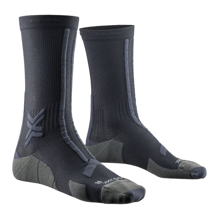 Men's X-Socks Trailrun Discover Crew black/charcoal running socks 2