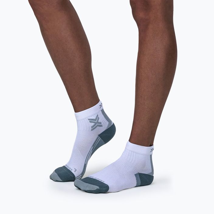 Women's X-Socks Run Discover Ankle running socks arctic white/pearl grey 2