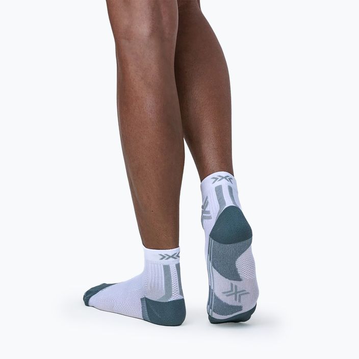 Women's X-Socks Run Discover Ankle running socks arctic white/pearl grey 4