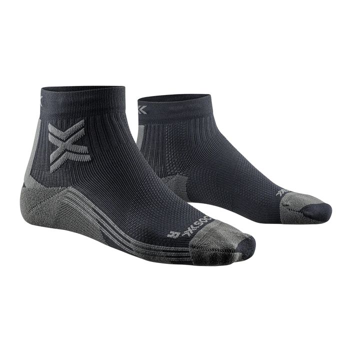 Women's running socks X-Socks Run Discover Ankle black/charcoal 2