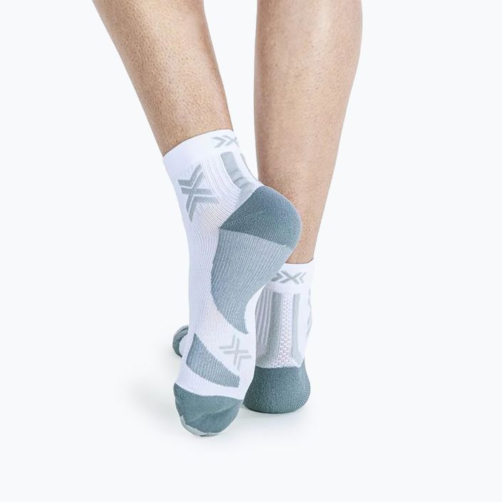 Men's X-Socks Run Discover Ankle running socks arctic white/pearl grey 4