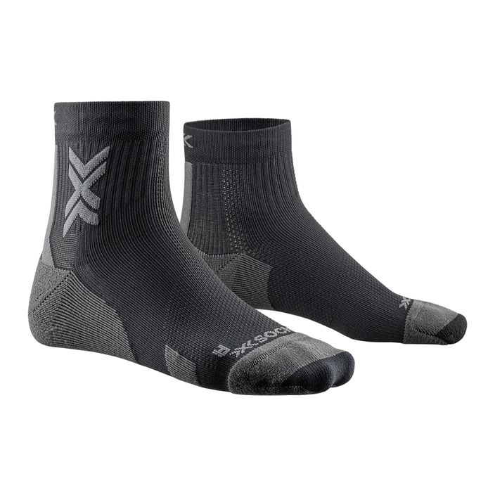 Men's X-Socks Run Discover Ankle black/charcoal running socks 2