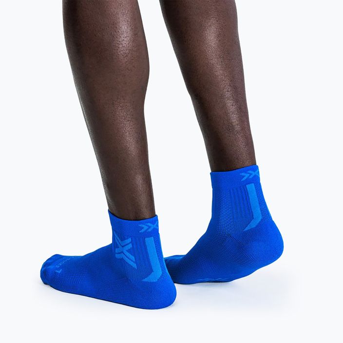 Men's X-Socks Run Discover Ankle twyce blue/blue running socks 3