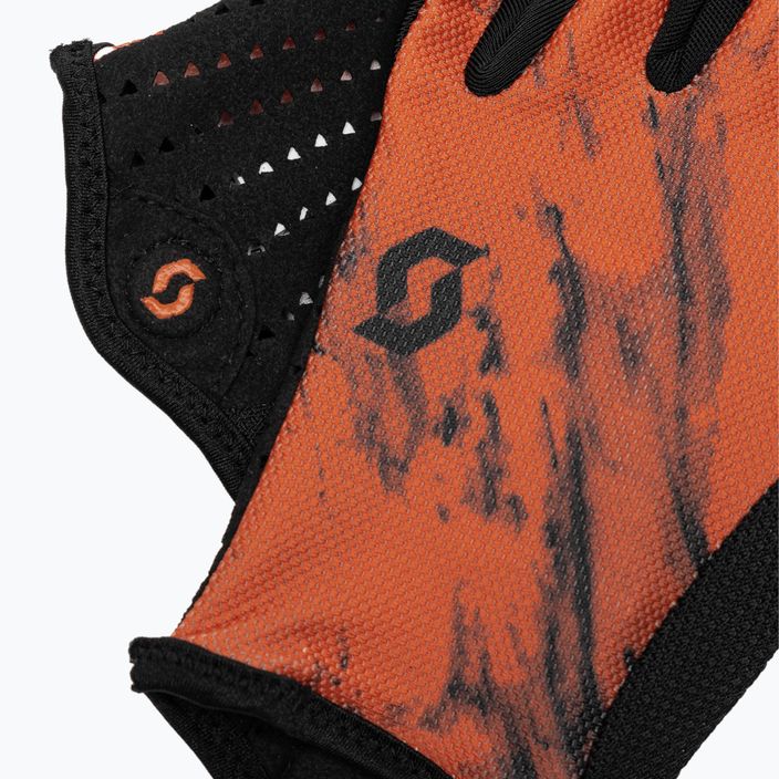 Men's cycling gloves SCOTT Traction braze orange/black 4