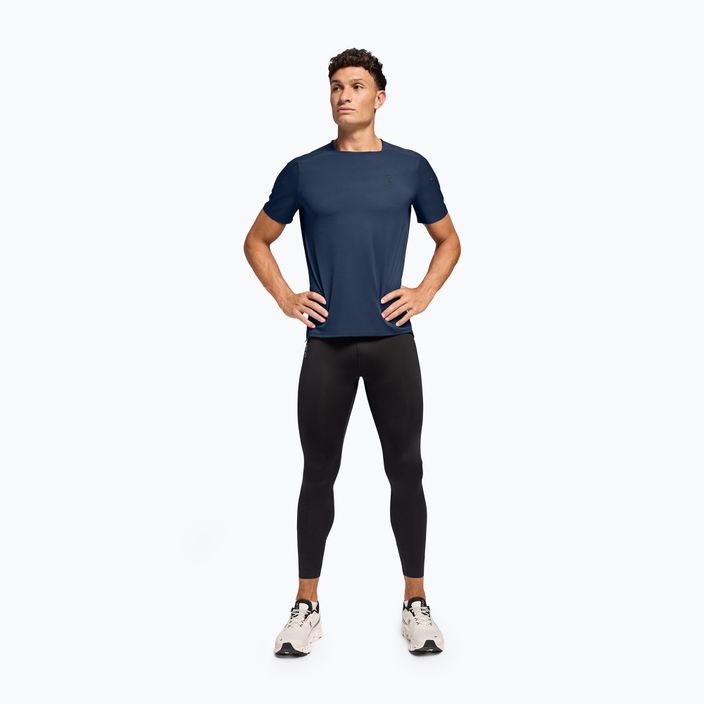 Men's On Running Performance-T denim/navy running shirt 2