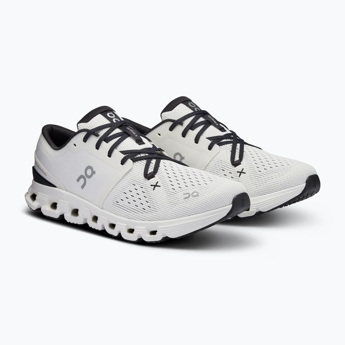 Men's On Running Cloud X 4 ivory/black running shoes 8