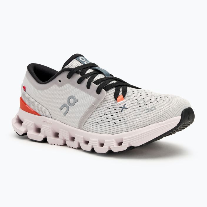 Women's running shoes On Running Cloud X 4 silver/flame