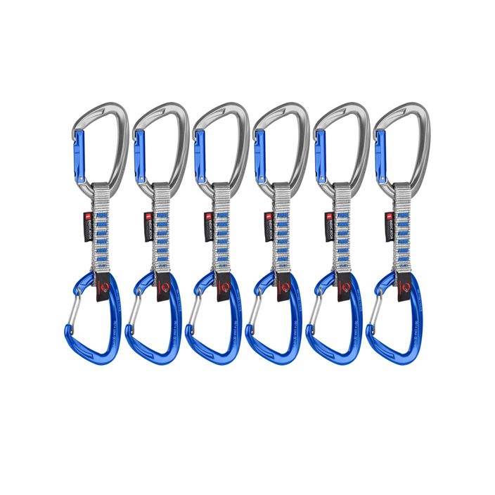 Mammut Crag Keylock Wire climbing expressions 10 cm Indicator Quickdraws 6 pcs blue. 2