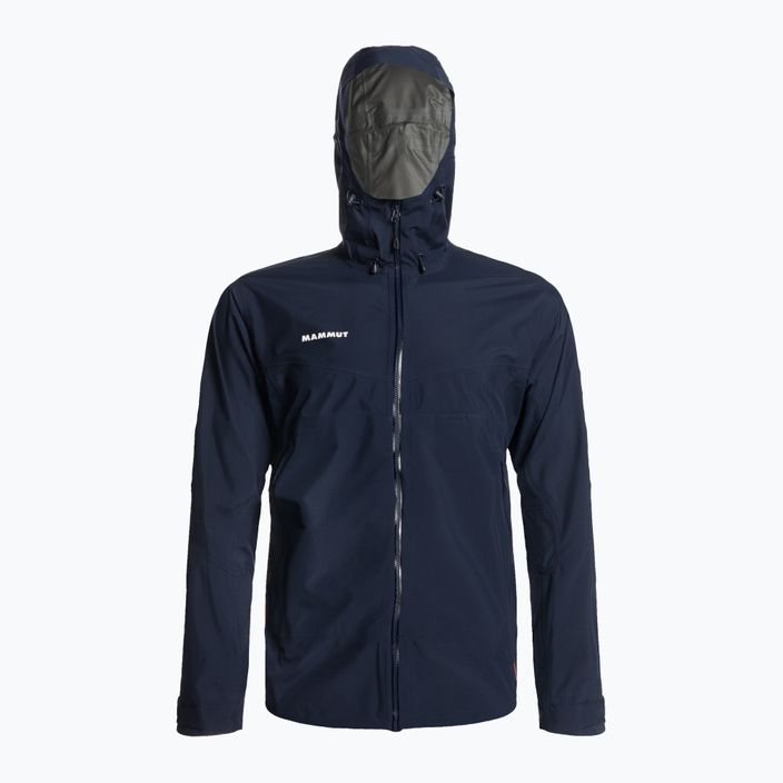 Mammut Convey Tour HS Hooded men's rain jacket navy blue 4