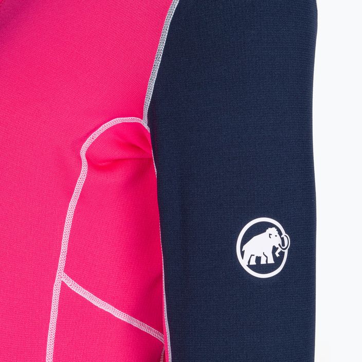 Mammut women's trekking sweatshirt Aenergy ML Half Zip Pull pink and navy blue 3