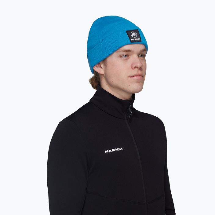 Mammut Fedoz glacier blue winter beanie 3