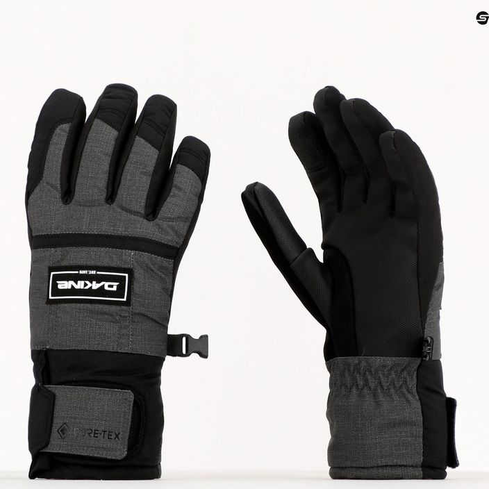 Dakine Bronco Gore-Tex men's snowboard gloves grey-black D10003529 6