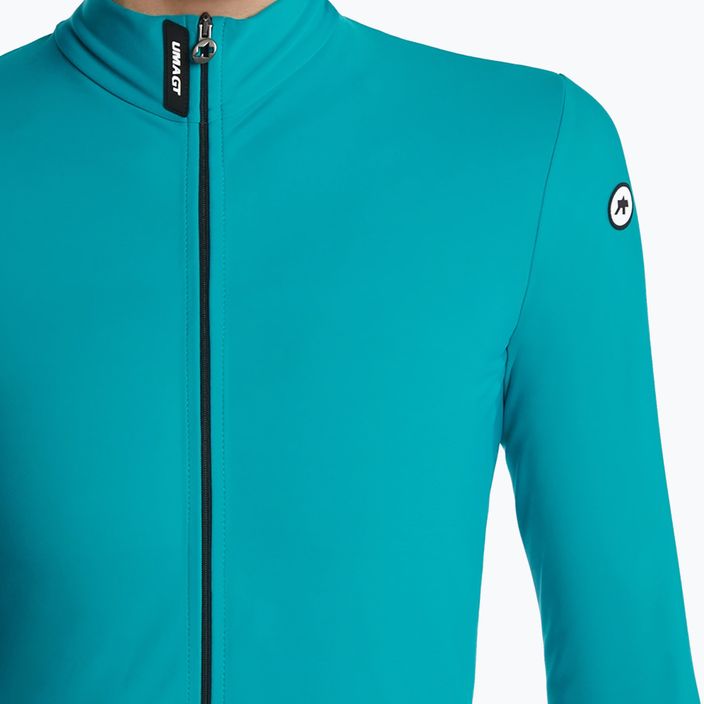 Women's cycling jersey ASSOS Uma GT Spring Fall Jersey C2 turquise green 8
