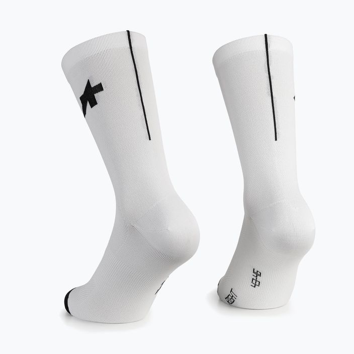 ASSOS R S9 2P white cycling socks 2