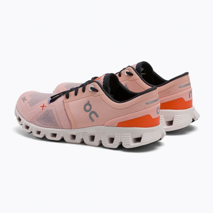 Women's running shoes On Cloud X 3 pink 6098691 5