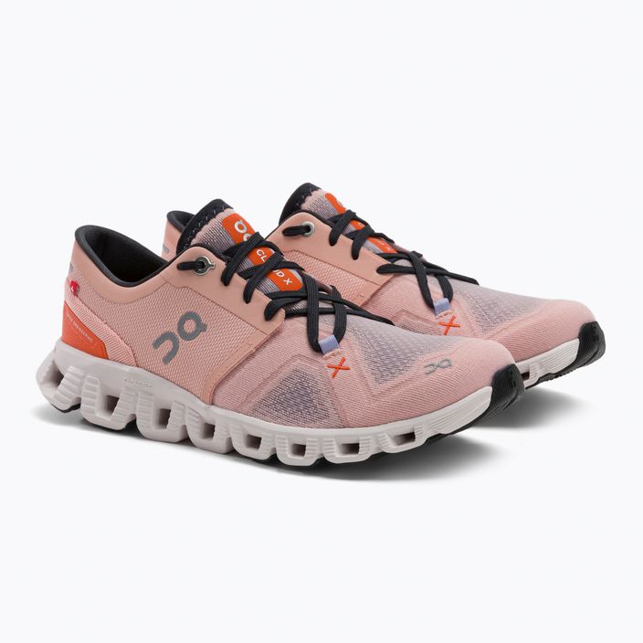 Women's running shoes On Cloud X 3 pink 6098691 7