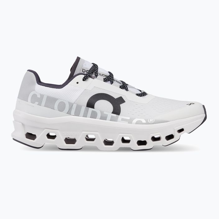 Men's On Running Cloudmonster allwhite running shoes 2