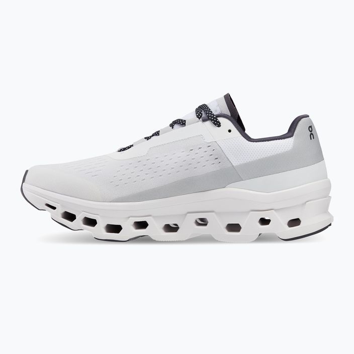 Men's On Running Cloudmonster allwhite running shoes 3