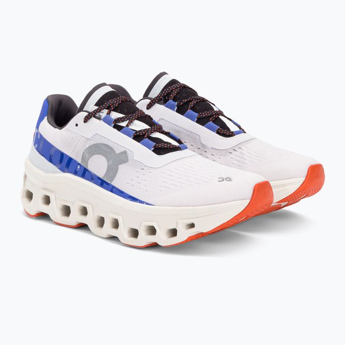 Women's running shoes On Cloudmonster white and blue 6198648 6