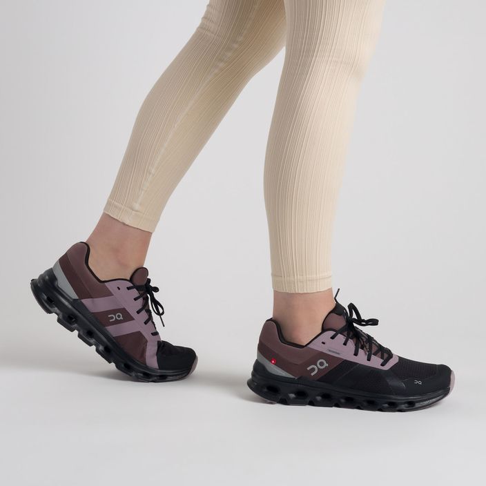 Women's running shoes On Cloudrunner Waterproof black-brown 5298636 2