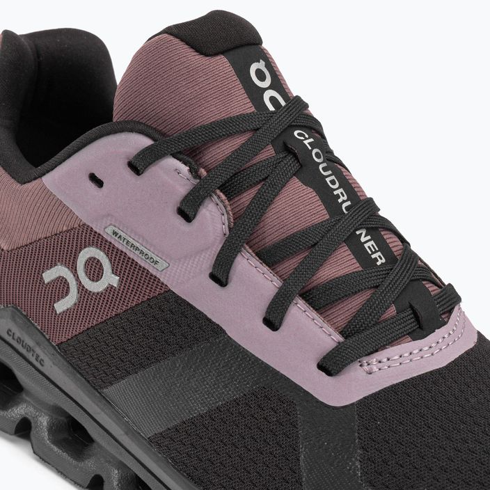 Women's running shoes On Cloudrunner Waterproof black-brown 5298636 12