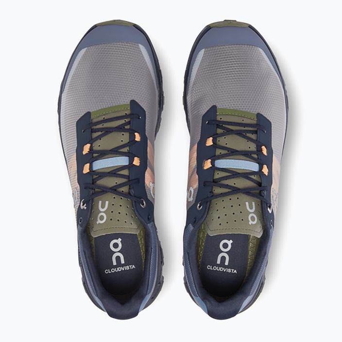 Men's running shoes On Cloudvista blue-grey 6498593 14