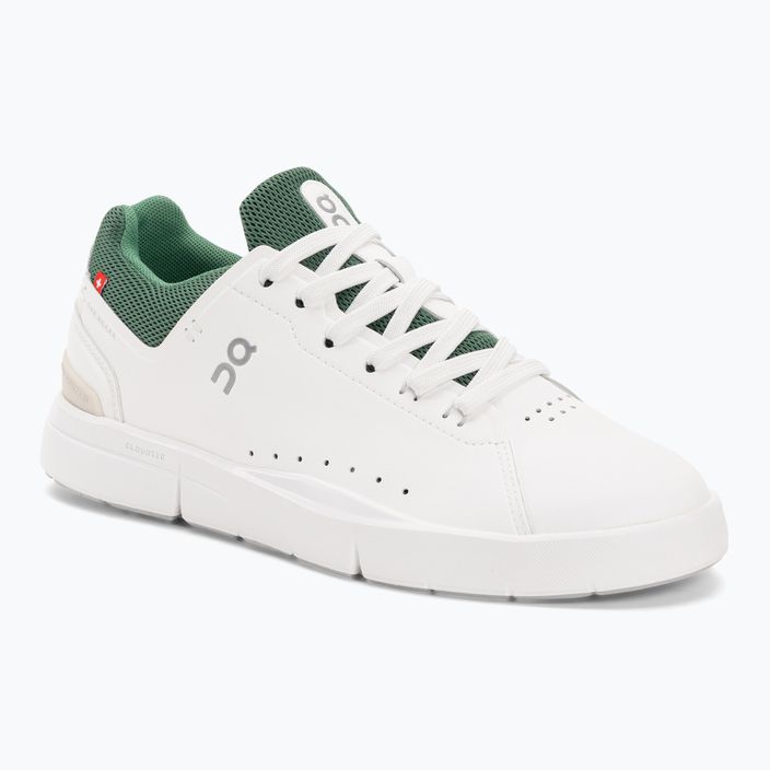 Women's On Running The Roger Advantage white/green shoes