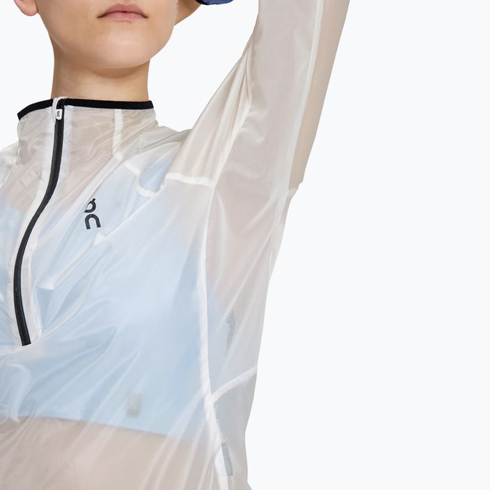 Women's On Running Zero undyed-white /cobalt running jacket 6